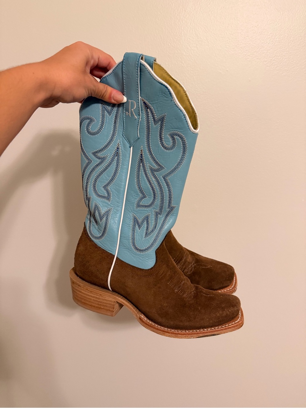 Turquoise R. Watson rough out boots
